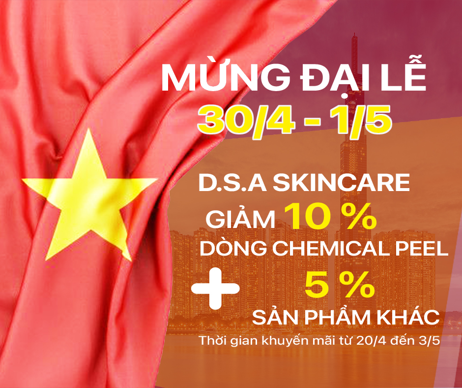 DSA Skincare khuyến mãi mừng đại lễ